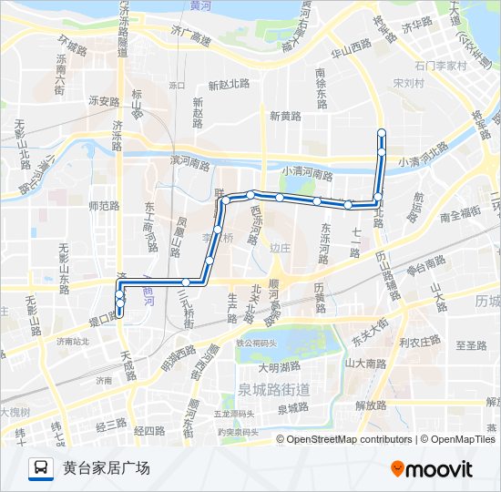 公交69路的线路图