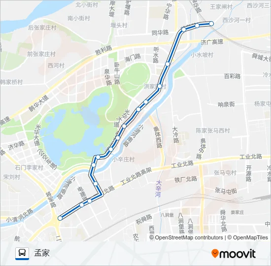 71路 Bus Line Map