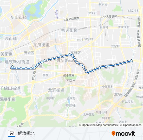 公交116路的线路图