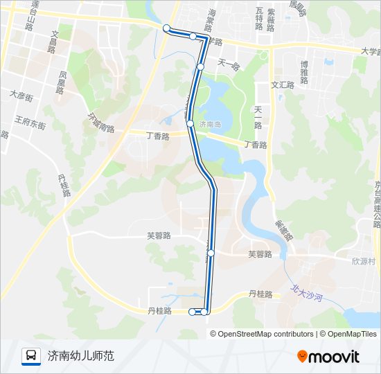 公交134路的线路图