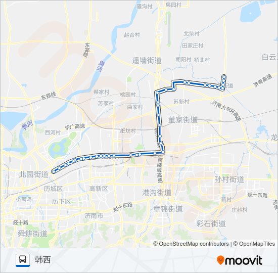 307路 bus Line Map