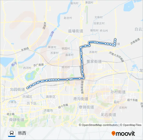 307路 Bus Line Map