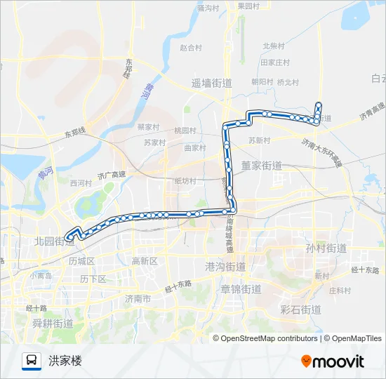 307路 Bus Line Map
