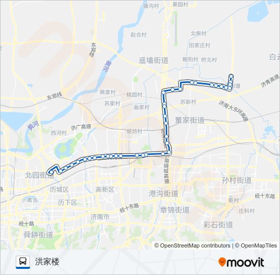307路 bus Line Map