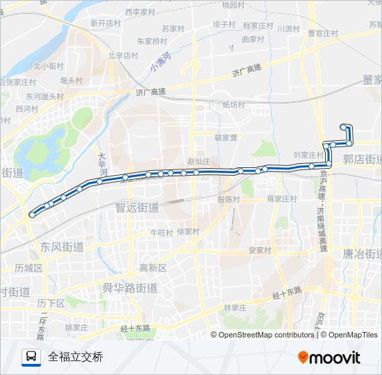 公交313路的线路图