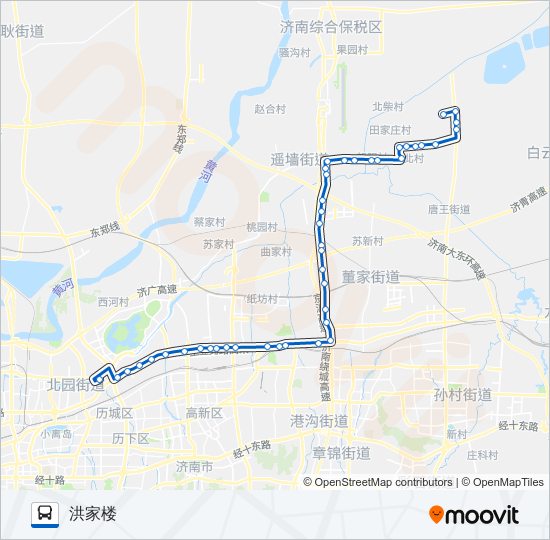 公交316路的线路图