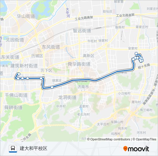 公交317路的线路图