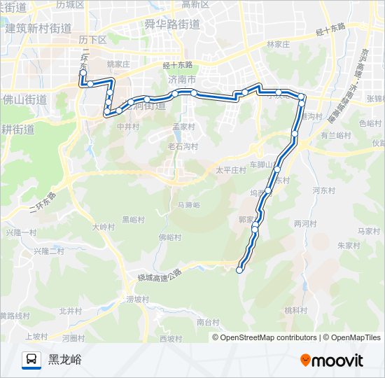 公交323路的线路图