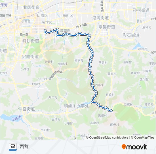 公交326路的线路图