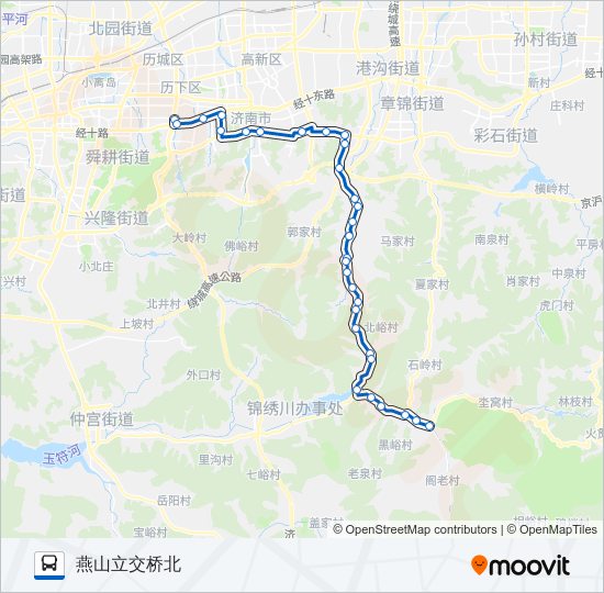 公交326路的线路图