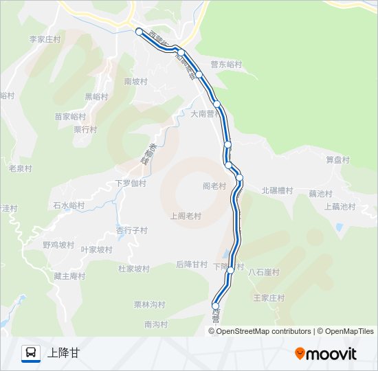 公交332路的线路图