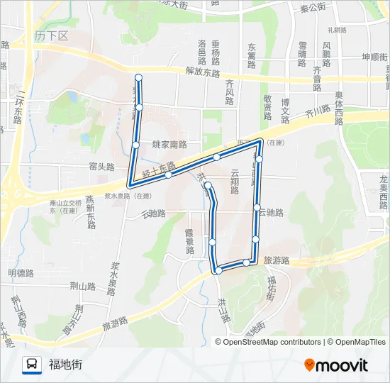 504路 Bus Line Map