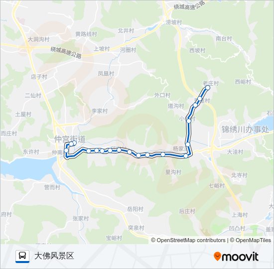 809路 Bus Line Map