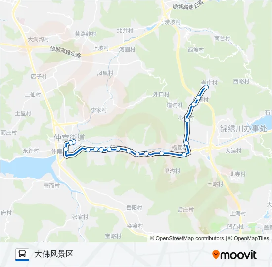 809路 Bus Line Map