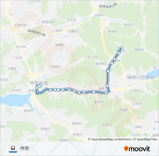 809路 Bus Line Map
