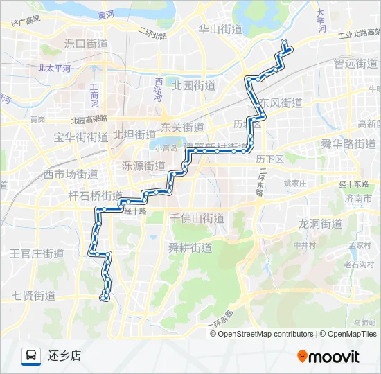 K55路 Bus Line Map