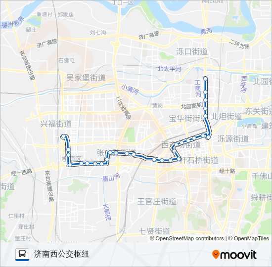 K58路 bus Line Map