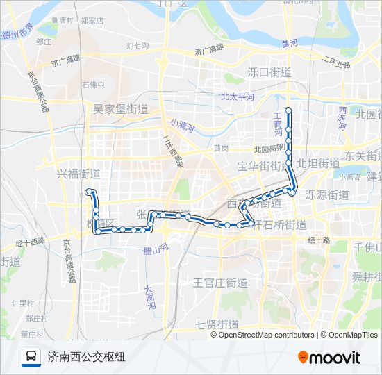 公交K58路的线路图