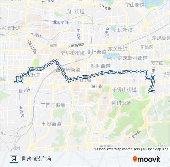 K96路 bus Line Map