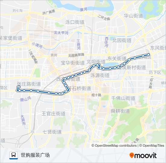 公交K98路的线路图