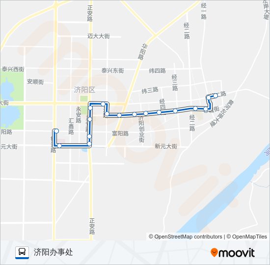 济阳1路 bus Line Map