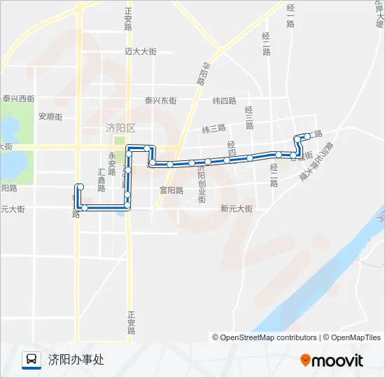 济阳1路 Bus Line Map