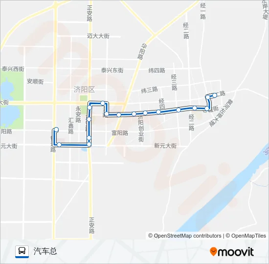 济阳1路 Bus Line Map