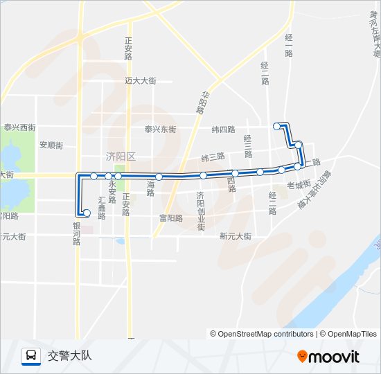 公交济阳2路的线路图