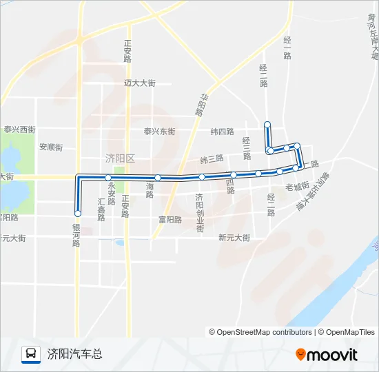 济阳2路 Bus Line Map