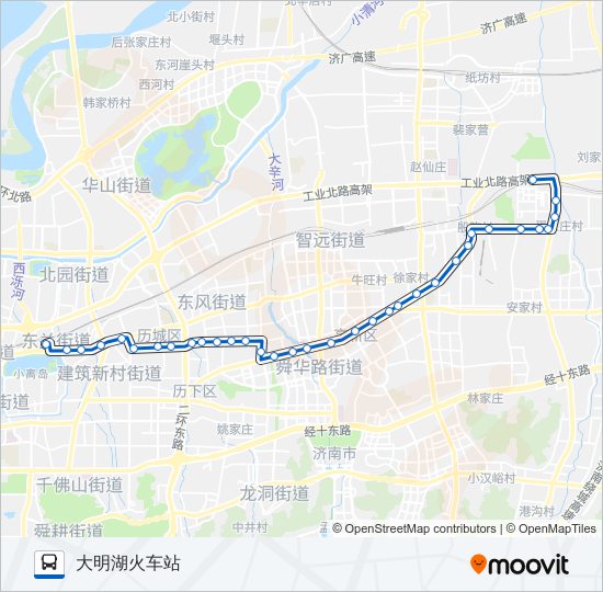 公交K122路的线路图