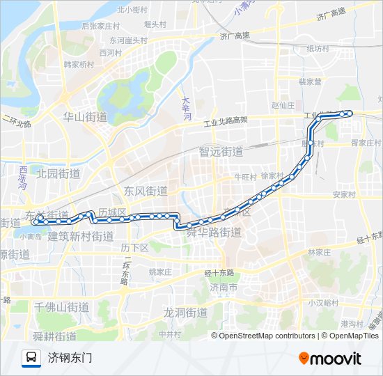 公交K122路的线路图