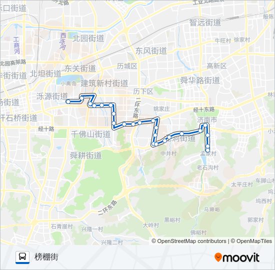 公交K151路的线路图