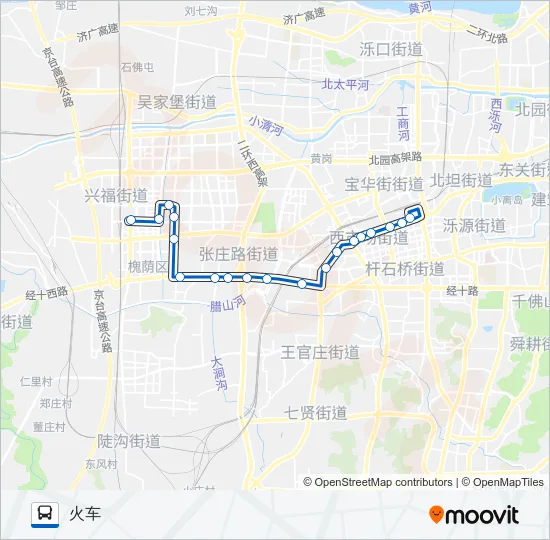 K156路 Bus Line Map