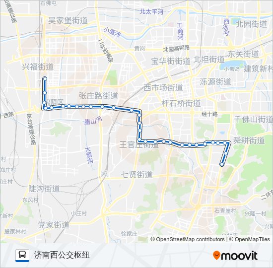 公交K157路的线路图