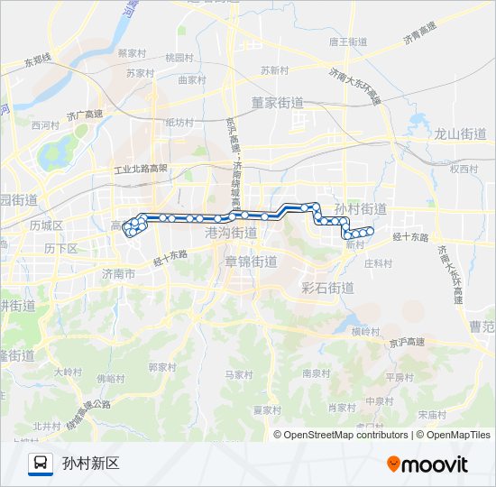 公交K162路的线路图