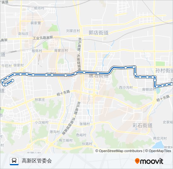 公交K162路的线路图