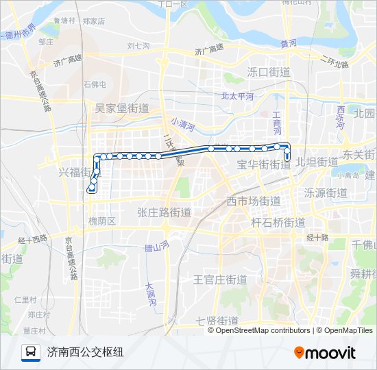 公交K167路的线路图