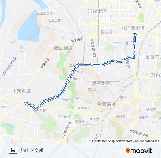 K172路 bus Line Map