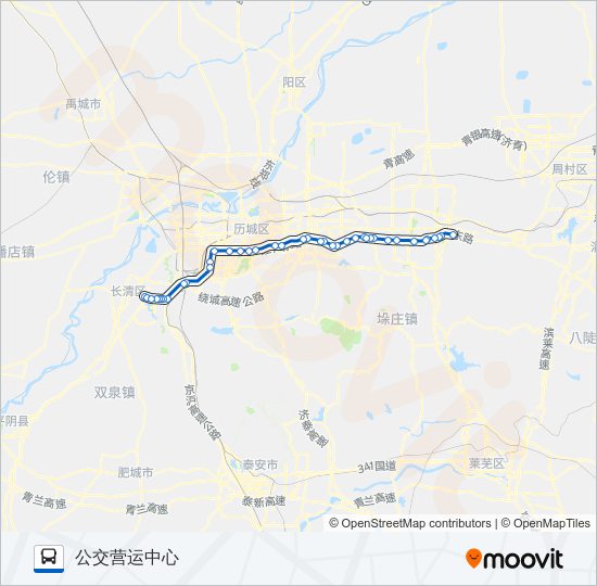 K301路 bus Line Map