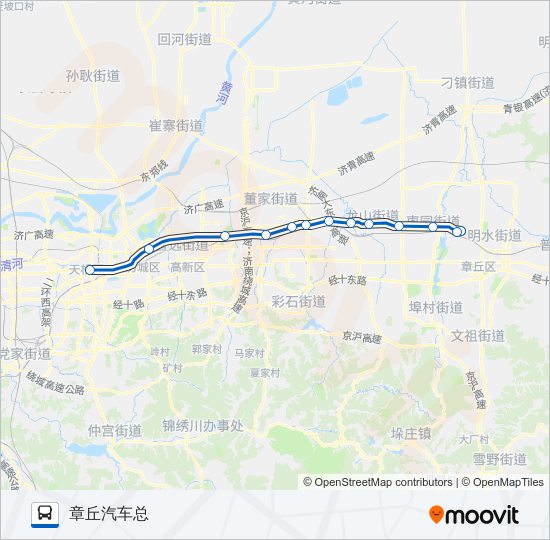 公交K902路的线路图