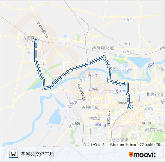 公交K906路的线路图