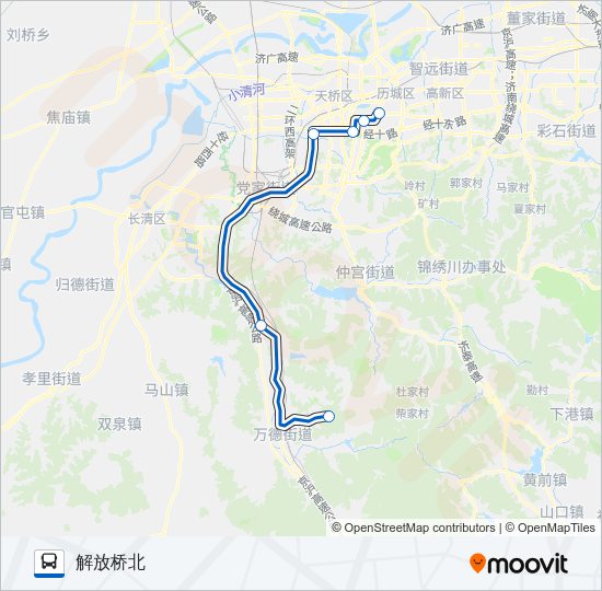 公交游707路的线路图