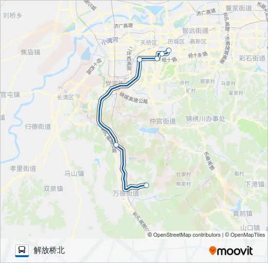 游707路 Bus Line Map