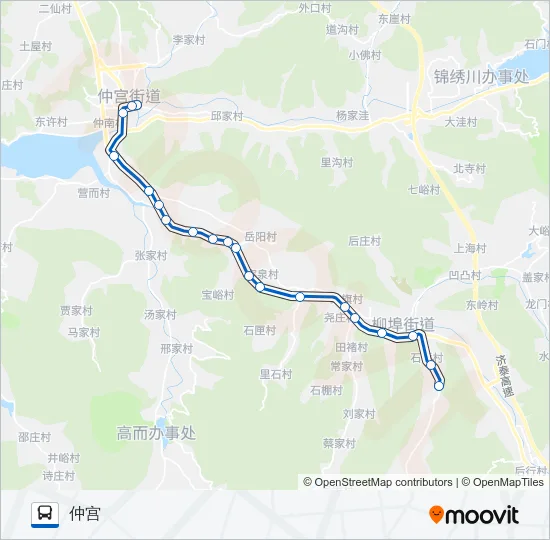88路支线1 Bus Line Map