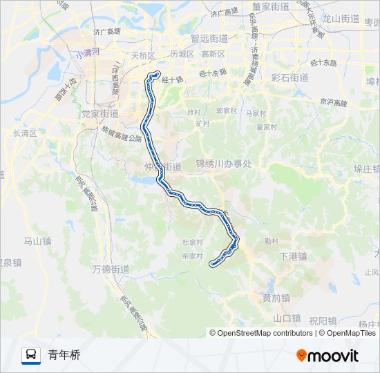 公交88支线3路的线路图