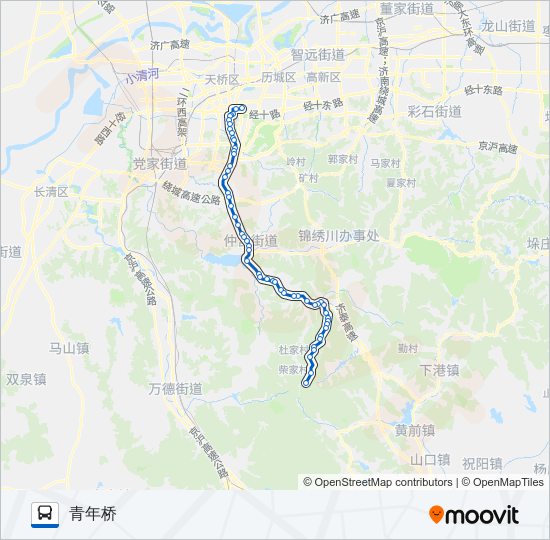 公交88支线5路的线路图