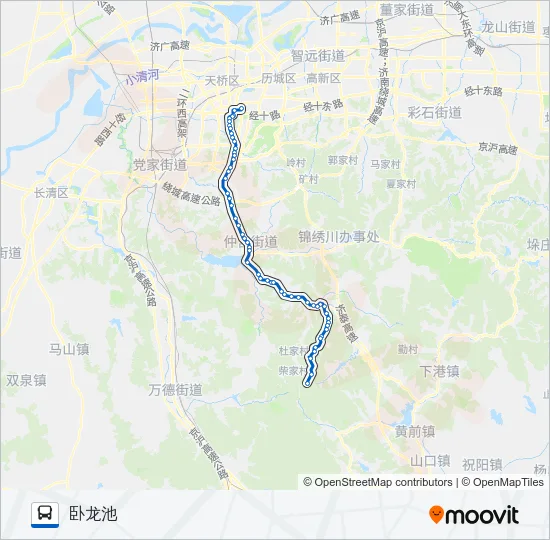 88路支线5 Bus Line Map