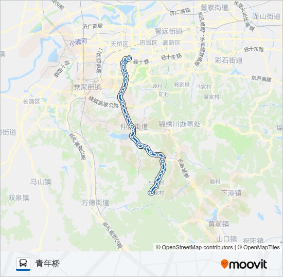 公交88支线6路的线路图