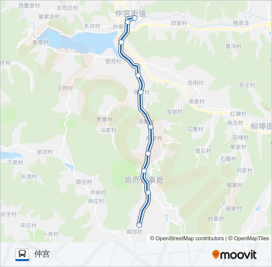 公交88支线7路的线路图