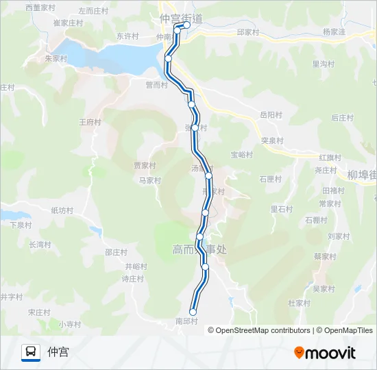 88路支线7 Bus Line Map